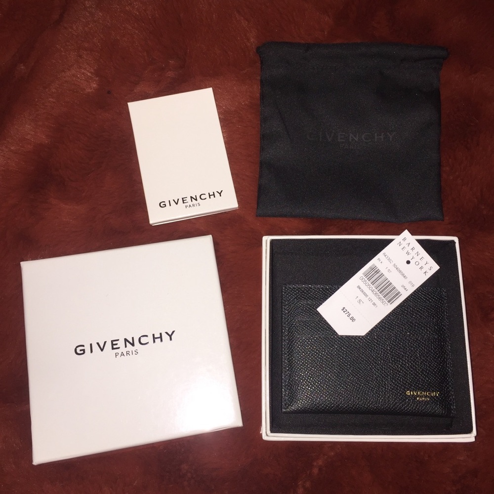 NWT Givenchy Black Card Holder